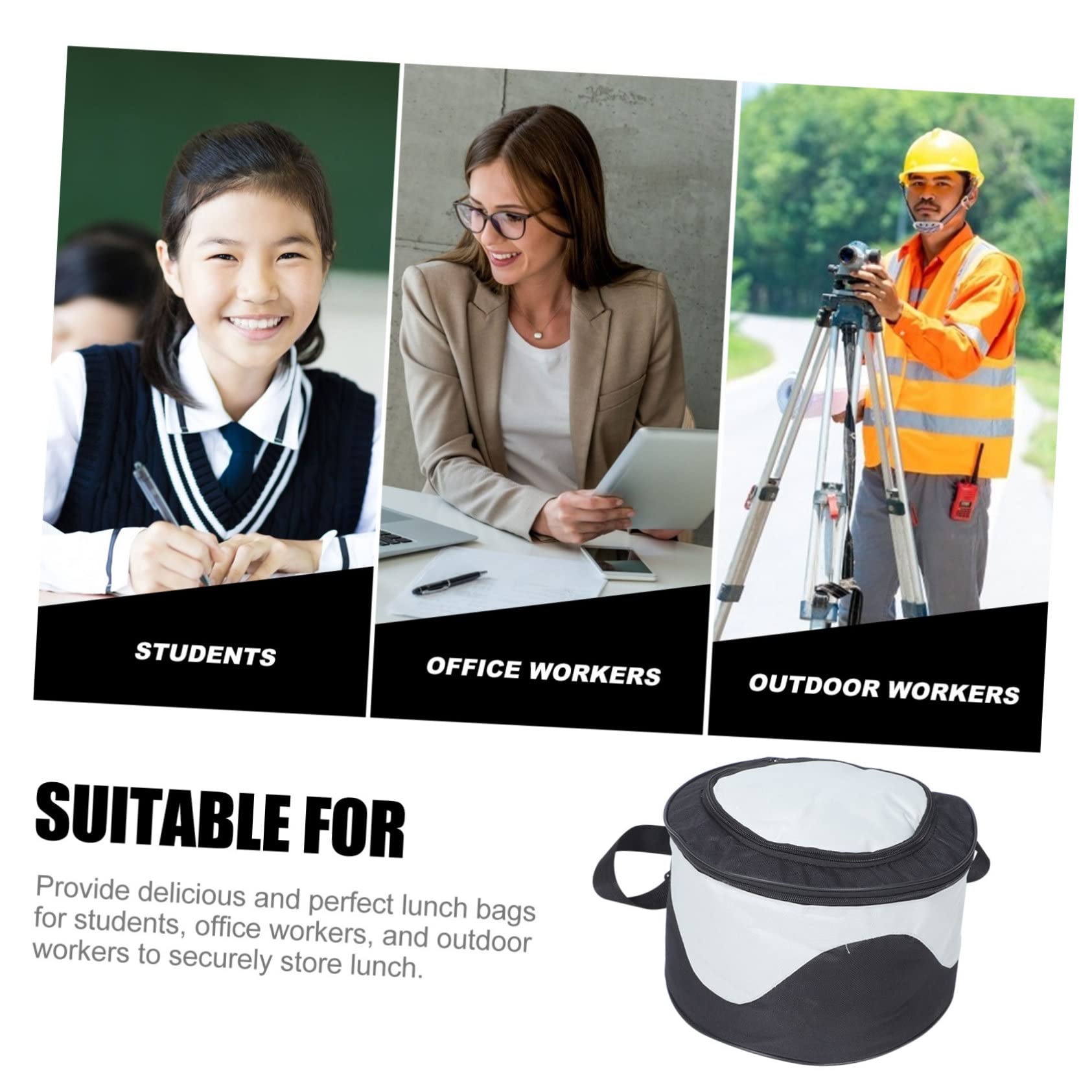 UPKOCH Lunchtasche für Erwachsene aus Oxfordstoff, Tragbar, Leicht,