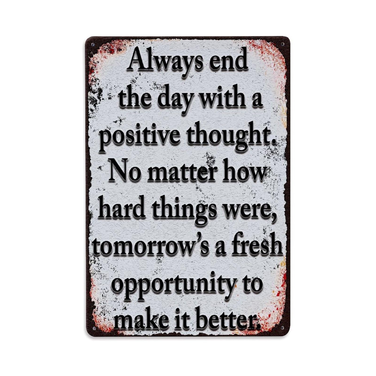 Jdfenggu Vintage Inspirational Quote Text Print Design_1 Retro Metal Tin Sign, Metal Poster For Bar, Home, Man Cave, Kitchen, Laundry Room Art Decor 8X12 Inch
