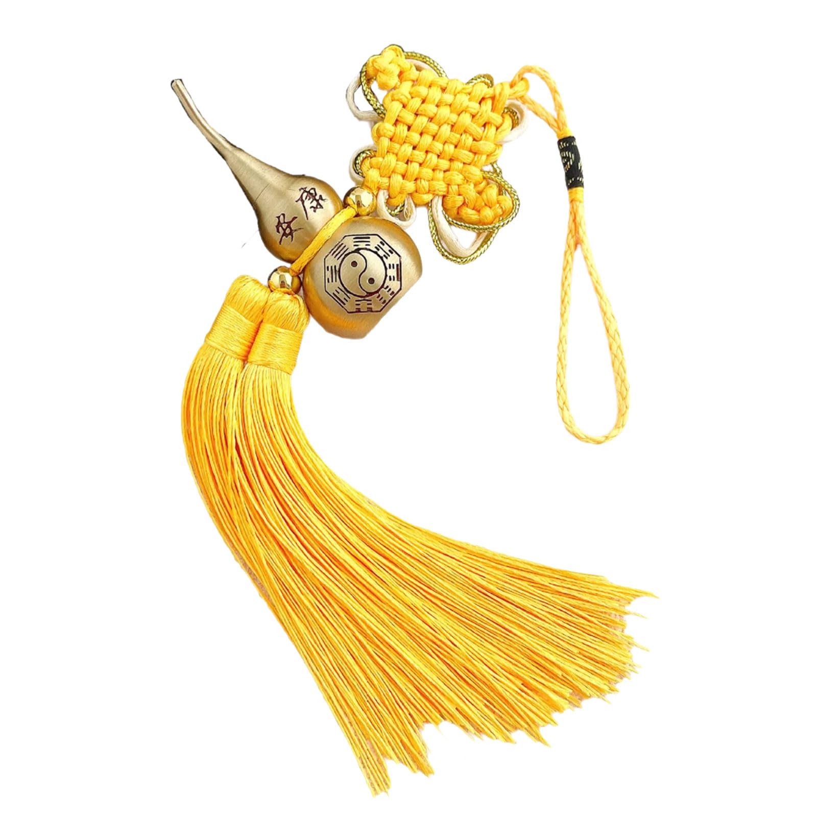 Carotoe C Arotoe Mouth Opper Gourd Hanging Harm With Hinese Knot Tassels For Vehicle Interior Traditional Ultural Artifact Fengshuis Ar Hanging Decors Spiritual Amulets Pendant