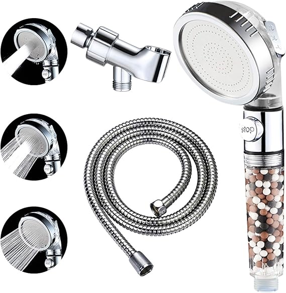 KAIYING Filtered Shower Head with Pausing Switch, High Pressure Hand