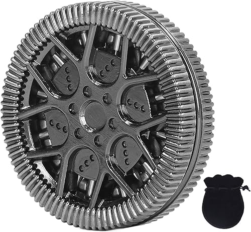 Juguete deslizante de metal con patrón de cubo hueco, juguete deslizante para aliviar la ansiedad y el estrés, juguete deslizante para divertirse en