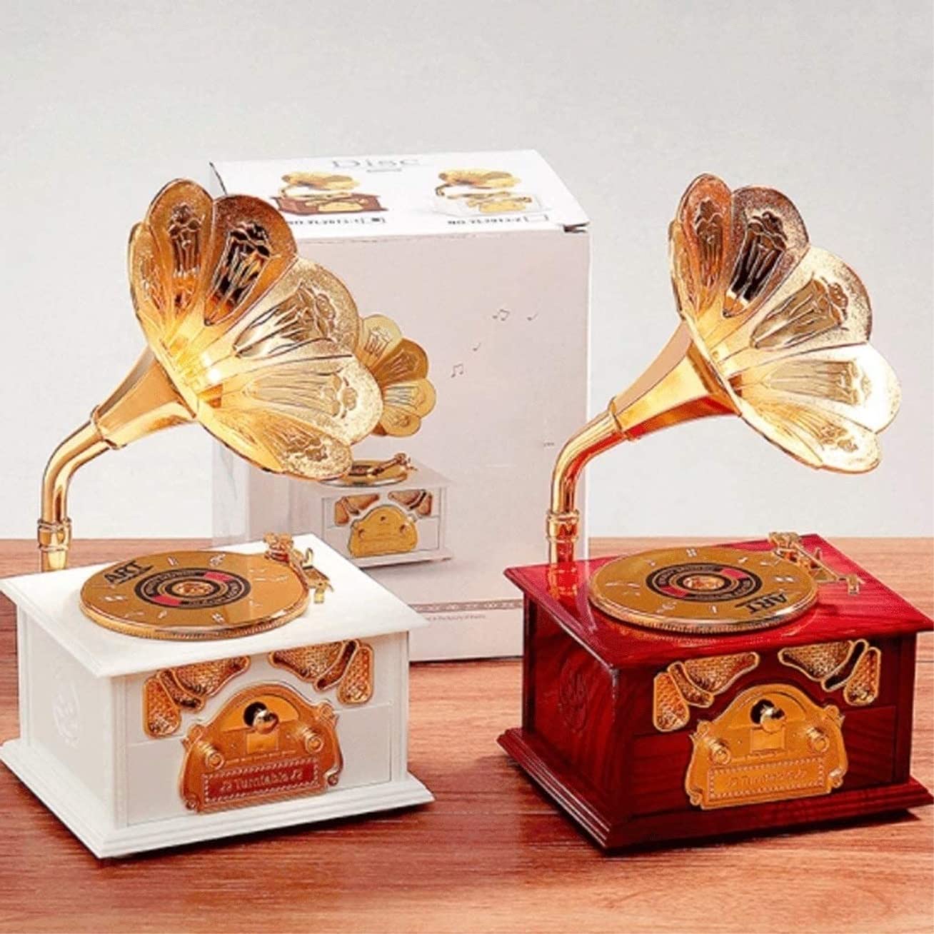 Amazon.co.jp: オルゴール プラスチックレコード蓄音機オルゴール