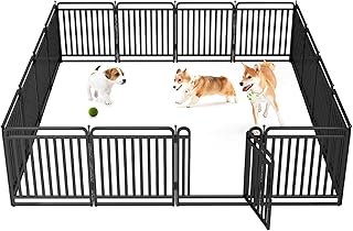 New Thickened Version Dog Playpen, 32 Inch Dog Fences for The Yard, Portable Outdoor
