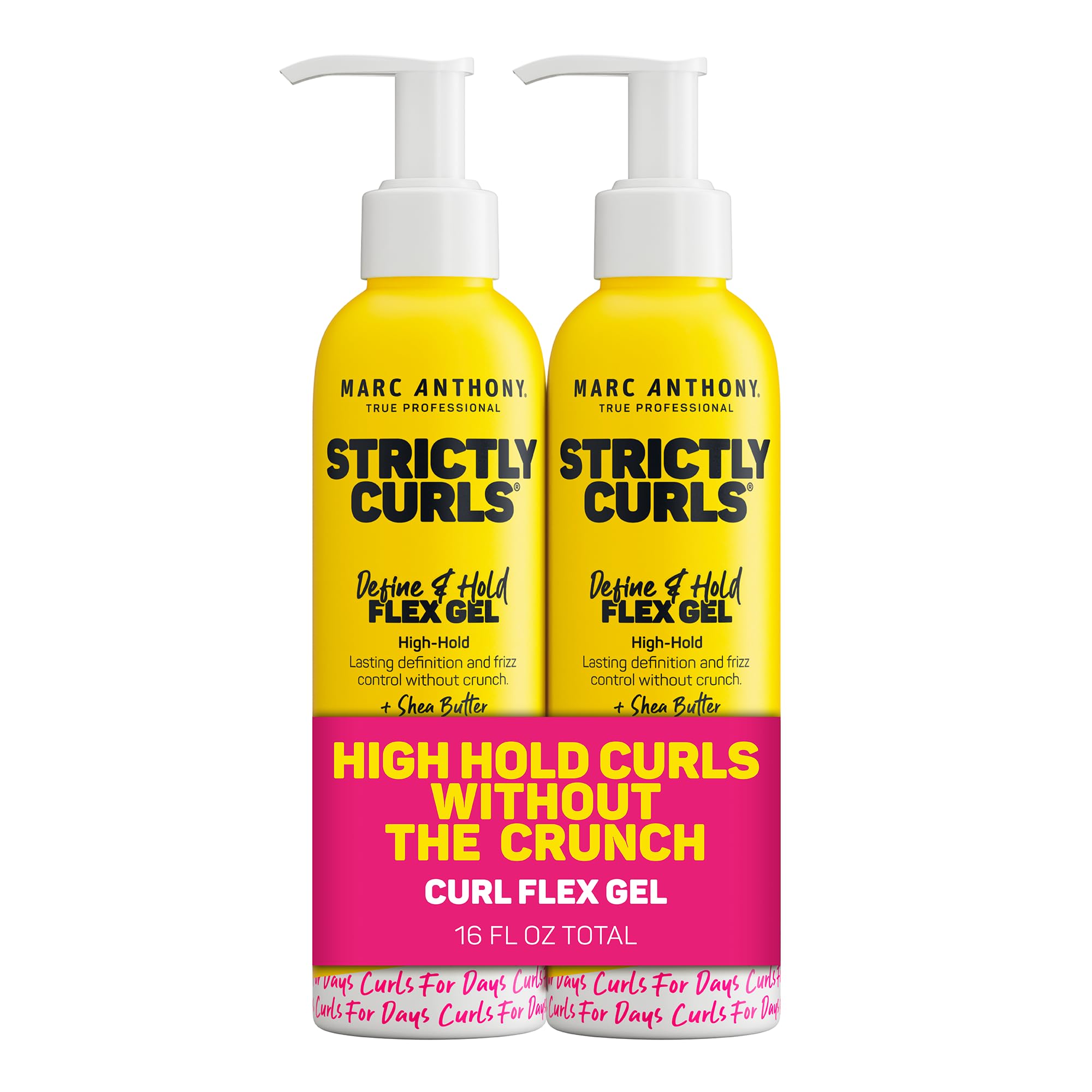 Marc Anthony Strictly Curls, Define &High Hold Frizz Taming Hair Gel 2 pack
