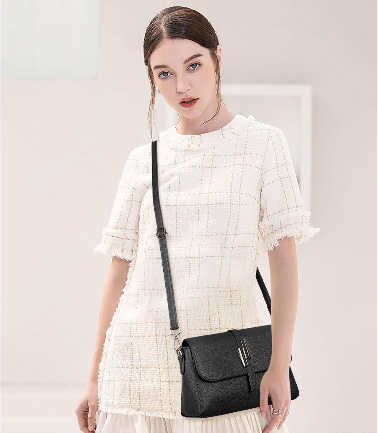 SENDEFN Small Crossbody Bags for Women Vegan Leather Purses Trendy Womens Handbags With Adjustable Strap - Image 2