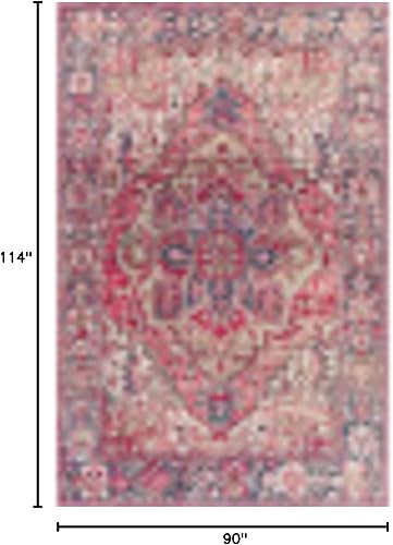 Vista 27 de Artistic Weavers Alfons Medallion Oriental área de la alfombra, 2 pies con 3 pulgadas x 3 pies con 9 pulgadas, color rojo brillante/oro Oro rojo