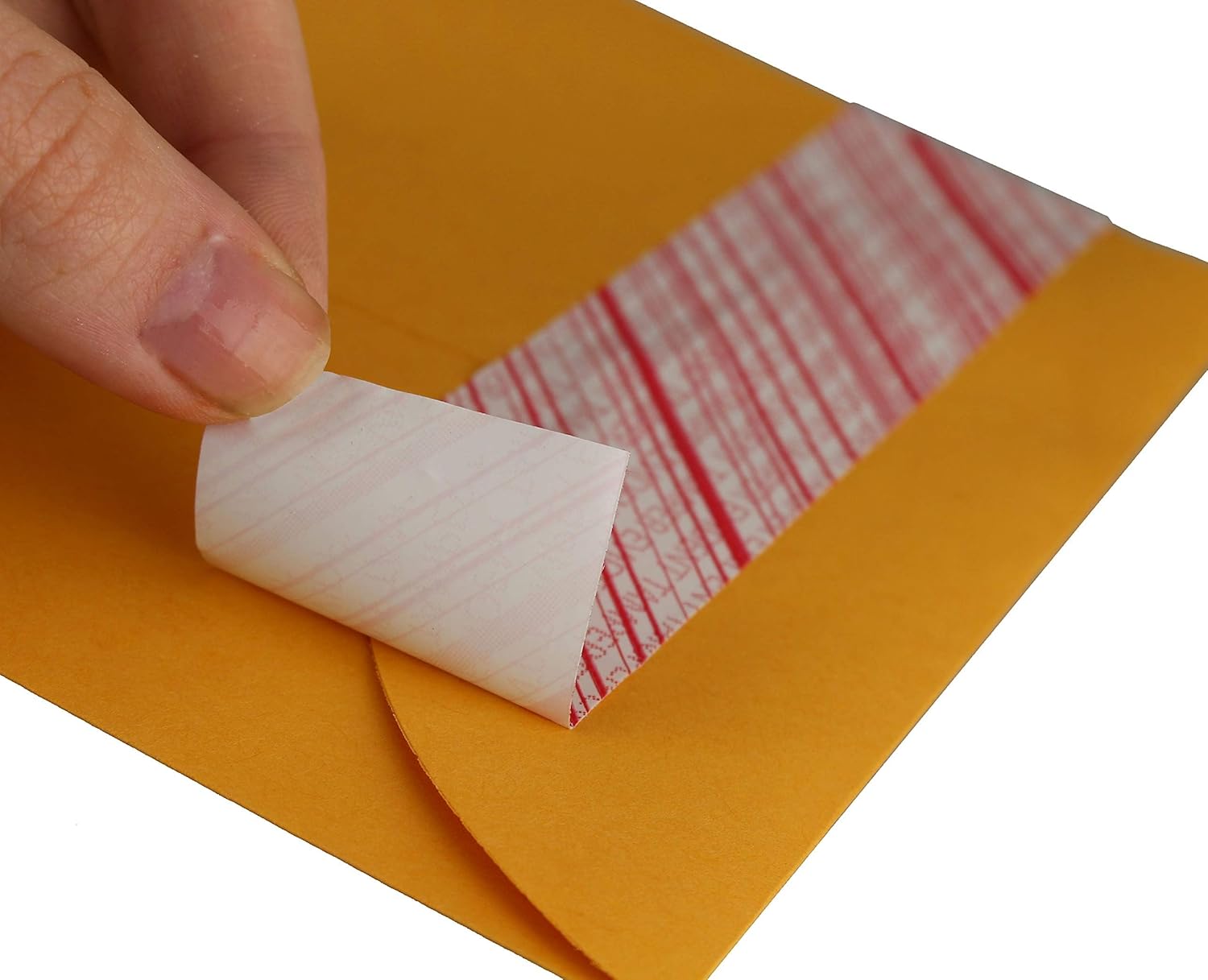 ChromaLabel 1-3/8" 1.375 Inch Tamper Proof Tape, Anti Tamper Tape, 480 Inch Roll in Dispenser Box, Red and White with Diagonal Lines