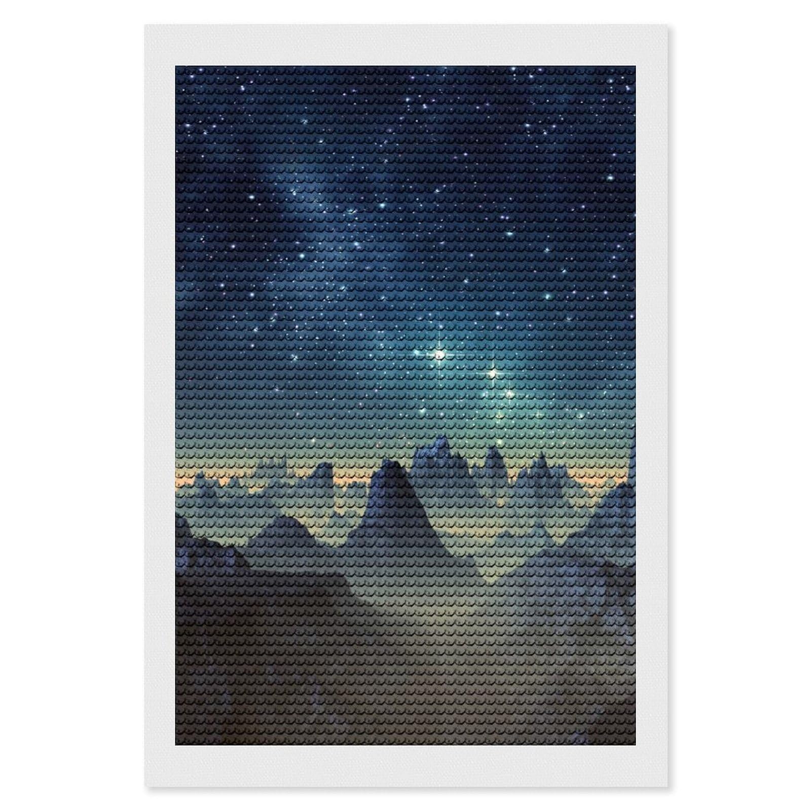 Nclqvjxzkhw Style Fantasy Alien Planet Diamond Art Painting For Adult Round Diamonds Pictures Arts Crafts Home Wall Decor 8"X12"