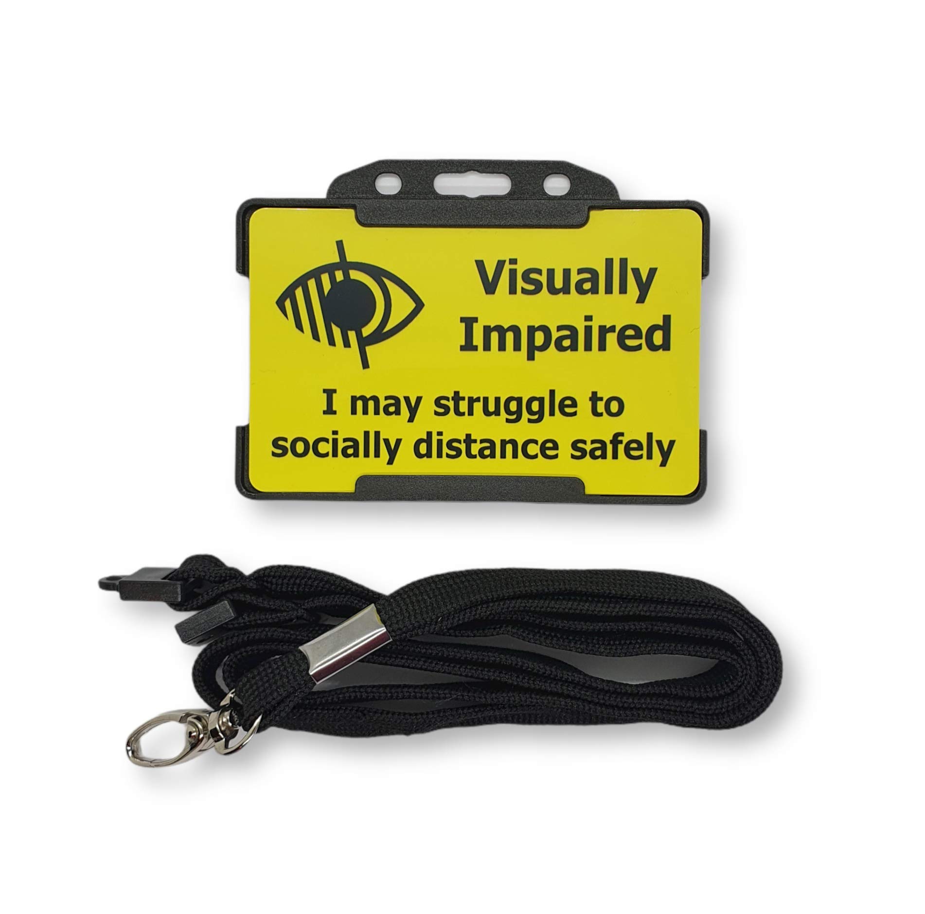 Buy Visually Impaired Hidden Disability ID Card Lanyard Disability