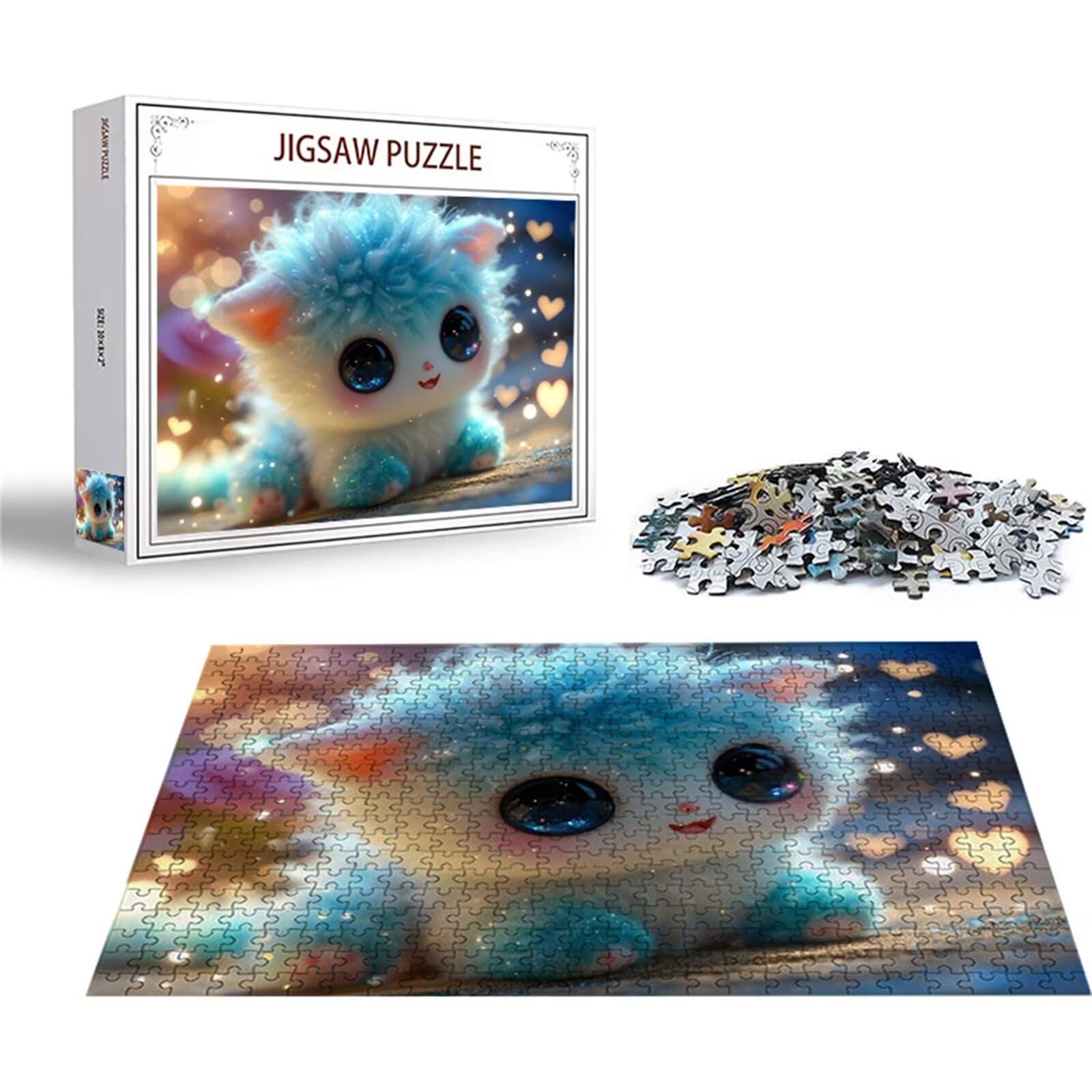 Puzzle 2000 sztuk puzzle dla zwierząt Kot Drewniane układanki, klasyczne dla dorosłych diY gra wyzwanie idealnie pasują między nimi literami z tyłu Wysokiej jakości układanki dla dzieci dorosłych wiek