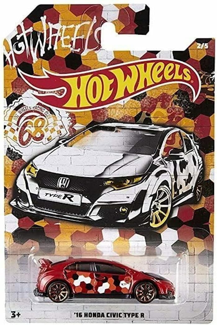 Hot Wheels Mattel 2019 Urban Camo Series Complete Bundle of 5 Die‑Cast Vehicles, Camouflage Graphics, 1:64 Scale, Ages 3+