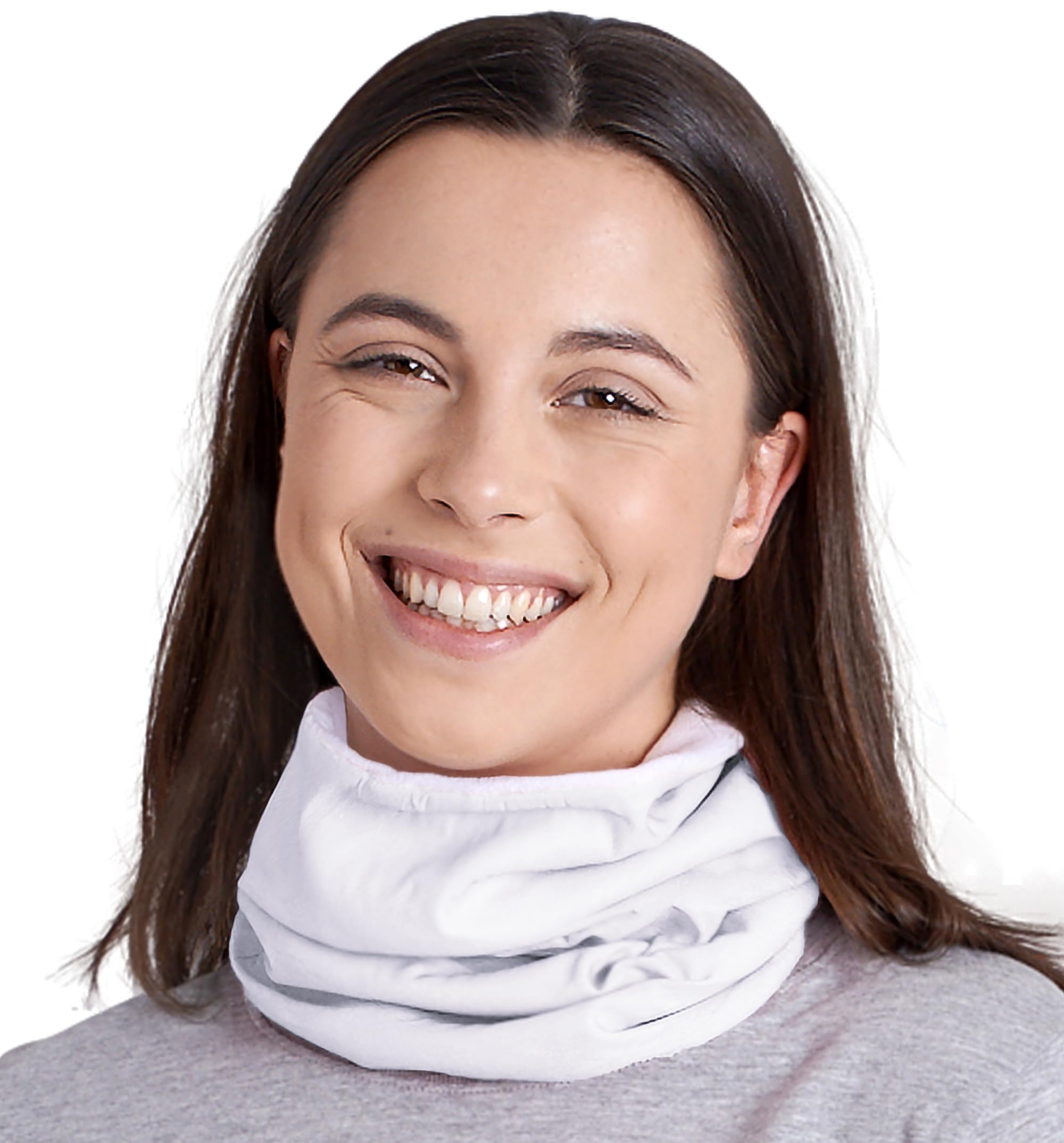 Fleece Neck Warmer [Solids] - Reversible Gaiter Tube, Ear Headband, Mask & Beanie. Ultimate Thermal Retention, Versatility Style. Performance Comfort Microfiber Construction-image-27