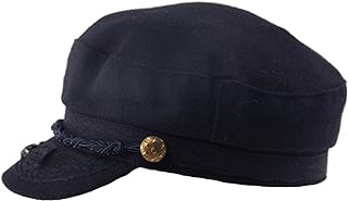 company Men's Greek Fisherman Sailor Fiddler Winter Wool Driver Hat Flat Cap