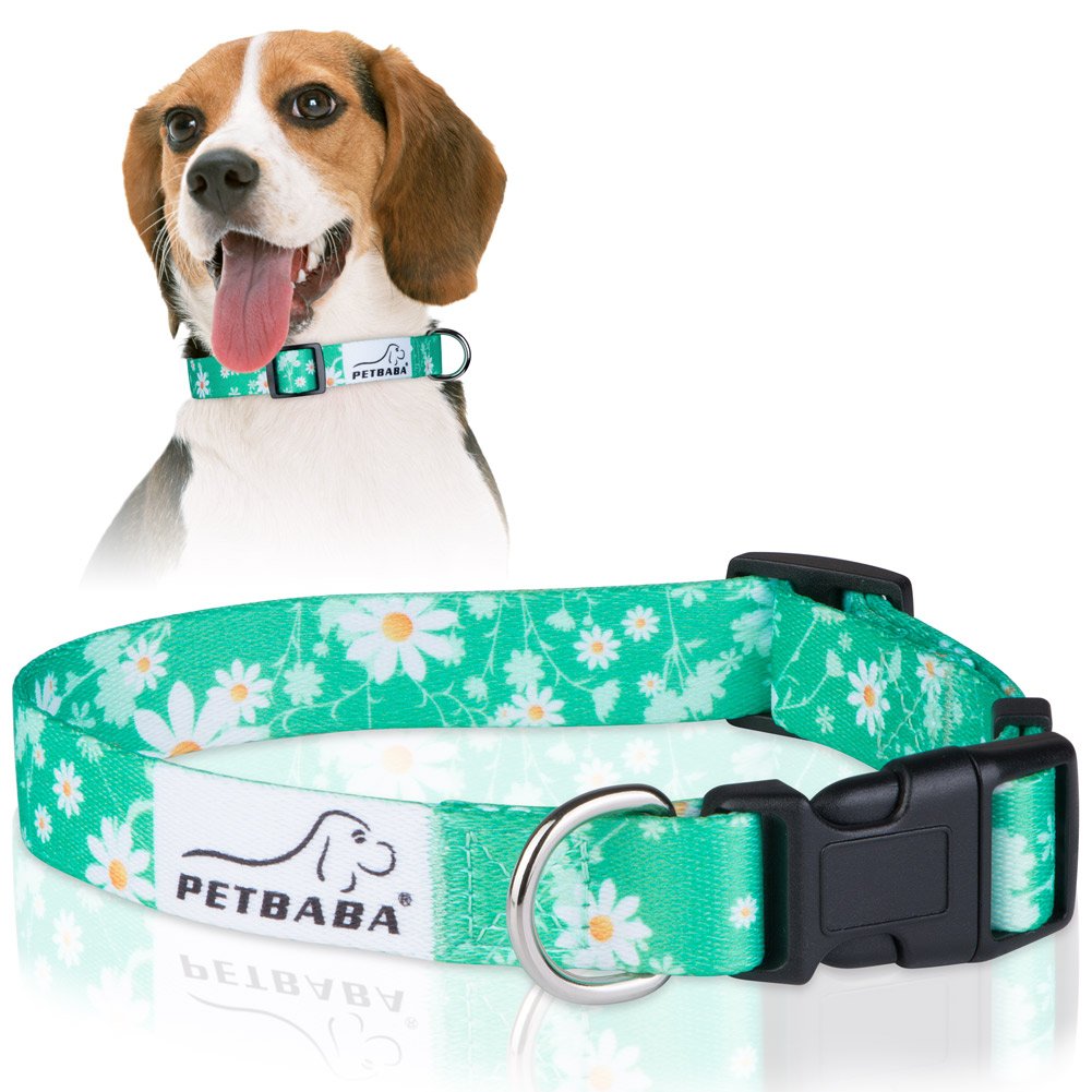 Buy Daisy Dog Collar, PETBABA Floral Pattern Adjustable Soft Collar