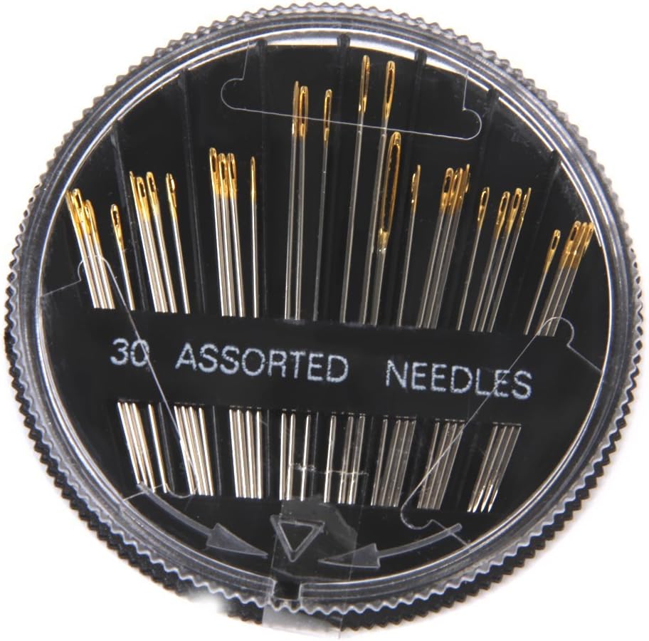 Prokart Assorted Hand Stitching Sewing Needles 25 Pieces in 1 Set Steel Needles for Embroidery Mending Craft Cloth Stitching | Standard | Made in India