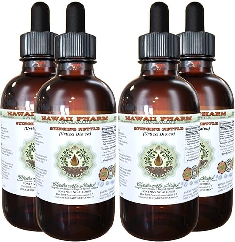 Miniatura 8 de HawaiiPharm Extracto líquido sin alcohol de ortiga picante, ortiga orgánica (Urtica Dioica) Suplemento herbario natural de glicerita de hoja seca,