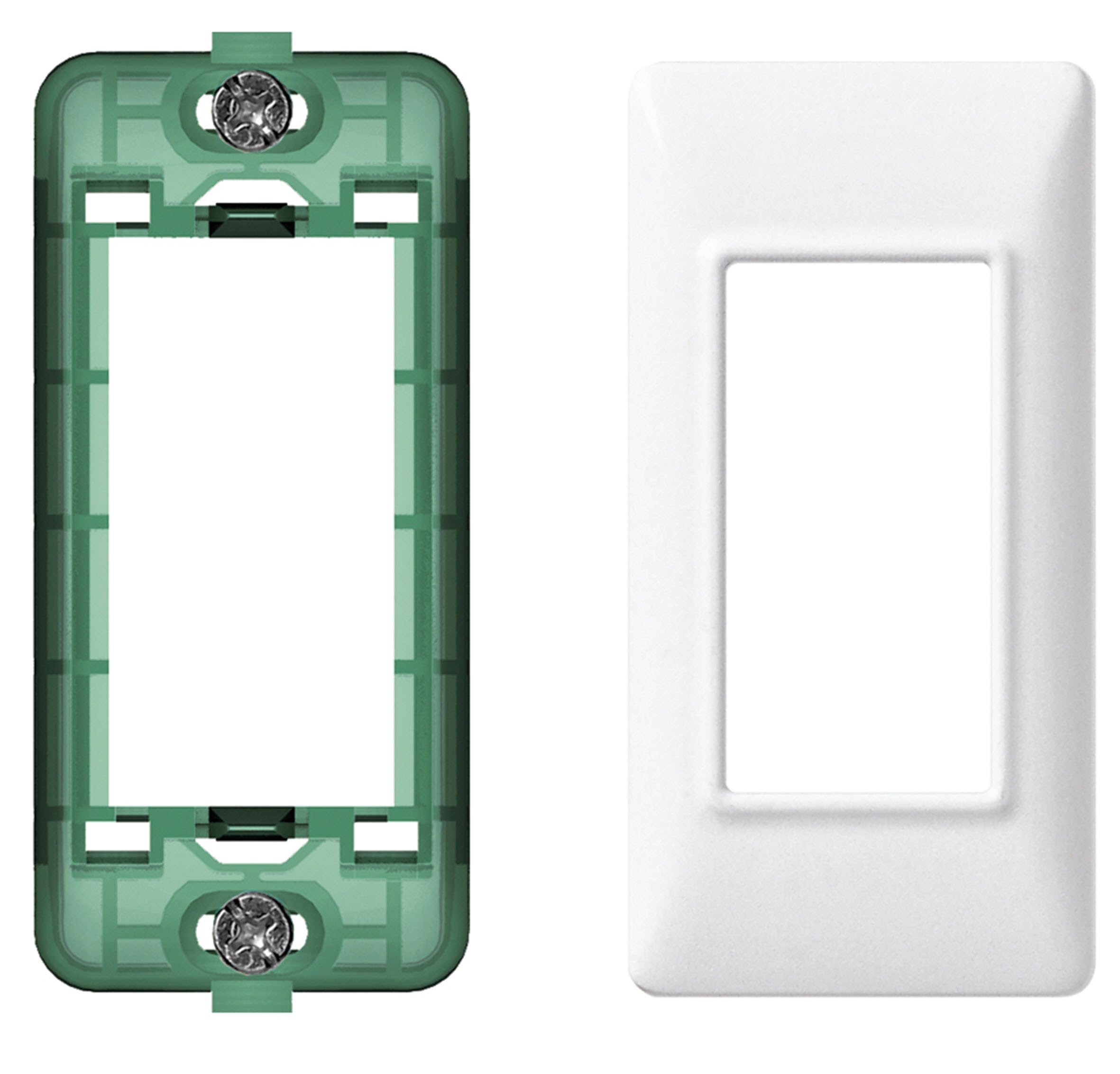 ECI ELETTROFORNITURE KIT 1M Support for Panels + VIMAR PLANA 14626 + 14666.01 Panel Plate White