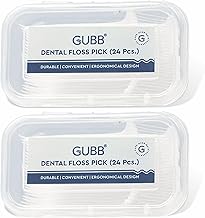 GUBB Dental Floss Toothpicks pack of 2 - Oral Hygiene Essential for Men & Women with Extra Strong Thread, Easy Access Design & Comfortable Grip| Gentle on Gums, Harsh on Bacteria