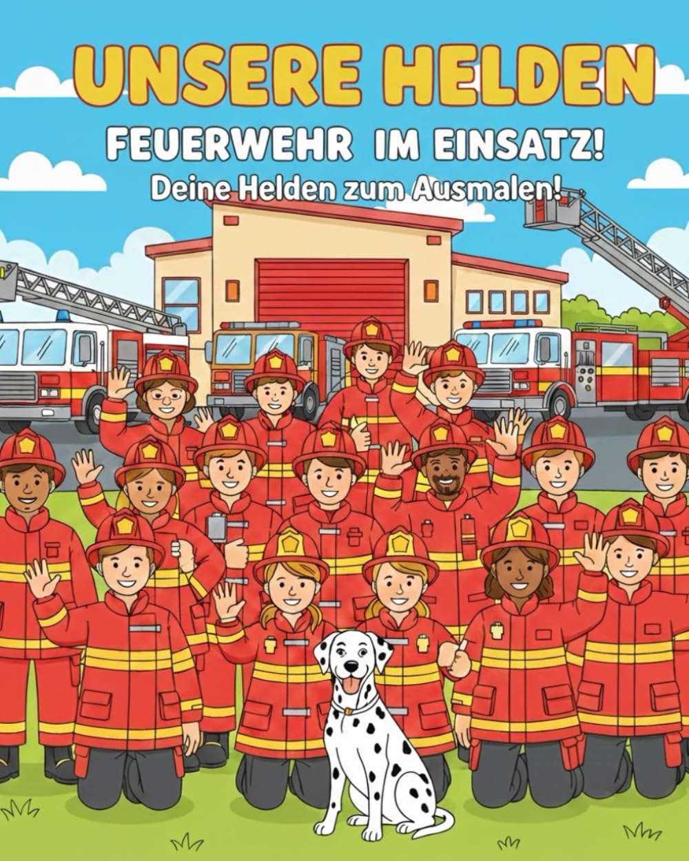 Unsere Helden - Feuerwehr im Einsatz!: Unsere Helden zum ausmalen!