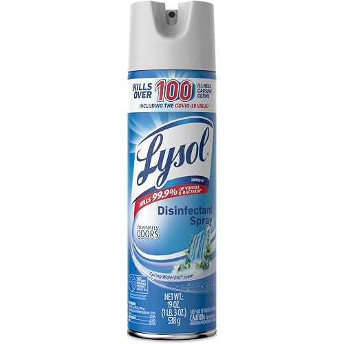 Lysol Disinfectant Spray, Sanitizer, Deodorizer, Spring Waterfall, 19 oz