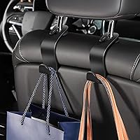 Vista 6 de Paquete de 4 ganchos para reposacabezas de asiento de automóvil, soporte organizador universal para asiento de automóvil (negro)