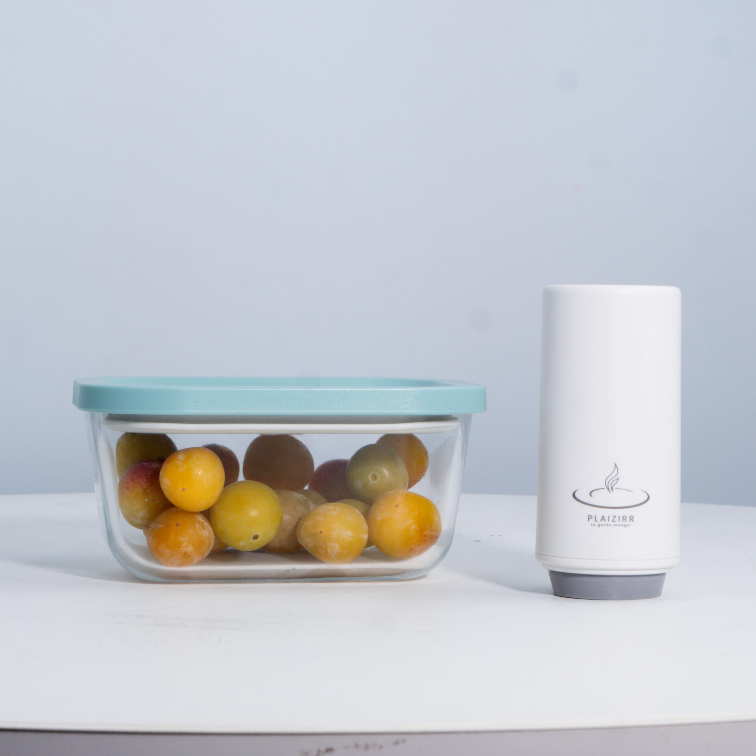 Kit sous vide alimentaire avec pompe rechargeable sans fil | 4 boîtes hermétiques en verre, Sans BPA, 240ml, 450ml, 800ml, 810ml, Idéal meal prep
