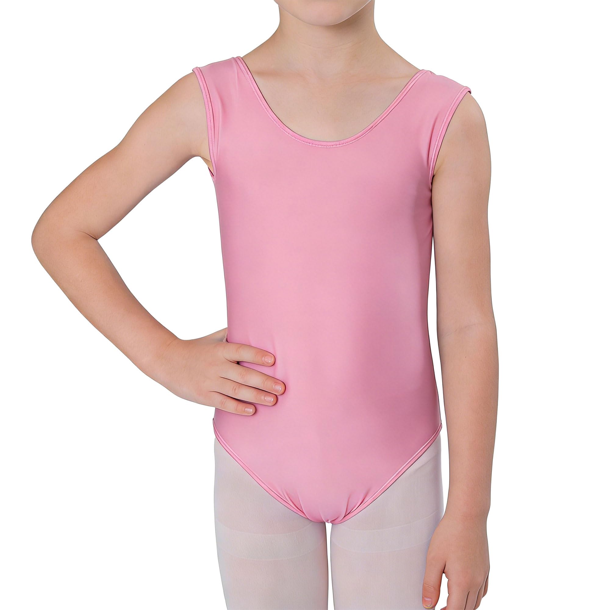 Wildarms Maillot de Ballet para Niñas sin Mangas, Leotardo de Danza Infantil para Gimnasia, Baile y Disfraces — view 14
