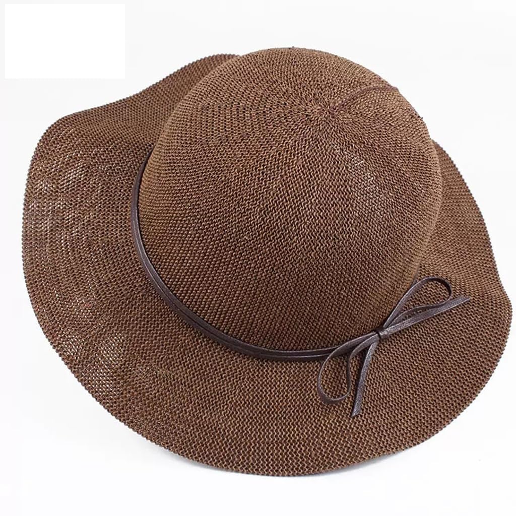 Chapeau melon tricoté respirant pour femme avec effet pare-soleil cool