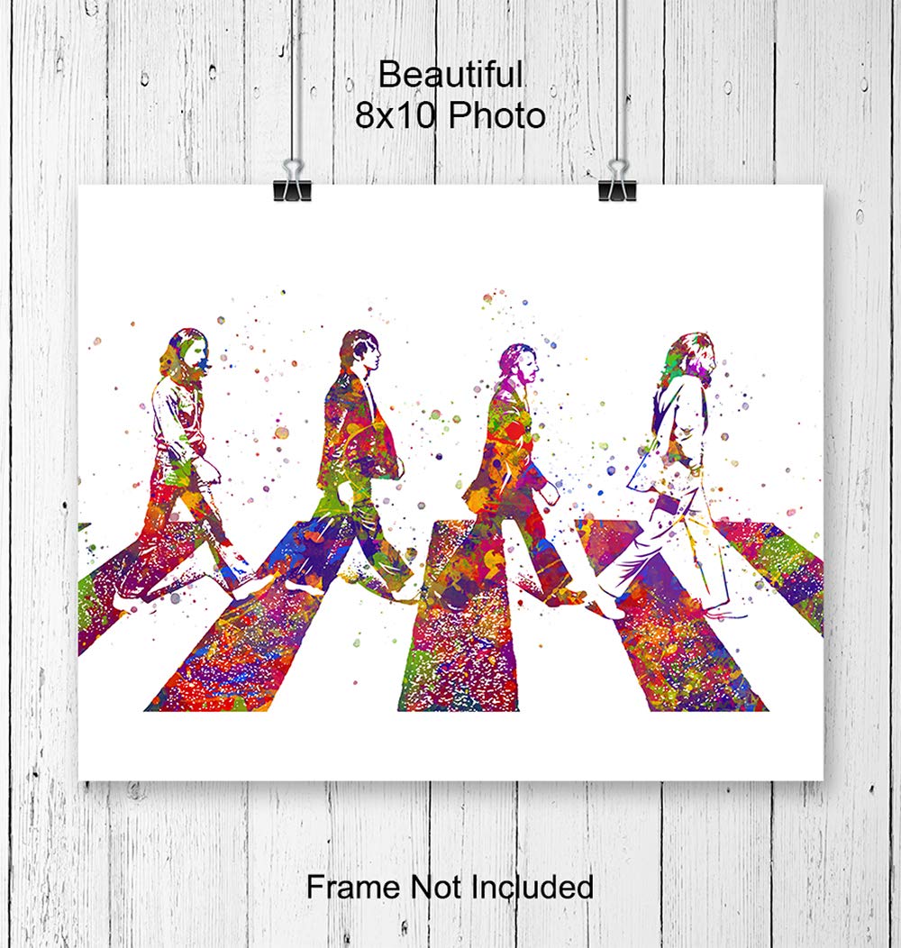 Amazon.com: The Beatles Poster, Wall Art - 8x10 Abbey Road Home