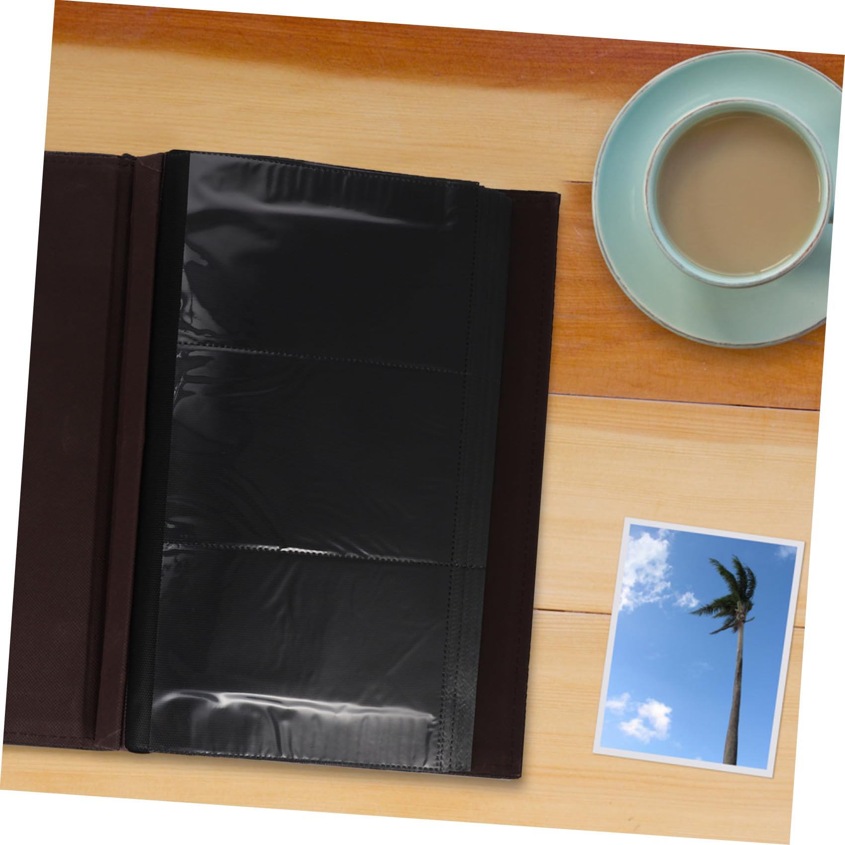 Gadpiparty Album Photo à Remplir en Cuir Pu avec Reliure Solide, Style Simple et Délicat, pour Anniversaire et Anniversaire, pour Familles et Amis