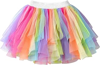 Girls Skirt Tutu for Toddler Party Multicoloured Tulle Outfits for 3-10 Years