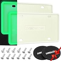 Vista 23 de Paquete de 2 marcos de silicona para matrícula, cubierta delantera y trasera, soporte para placa de matrícula a prueba de óxido, a prueba