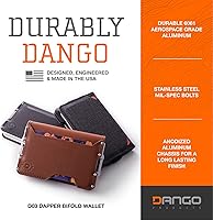Vista 5 de Dango - Cartera minimalista delgada para hombre, bloqueo RFID, plegable
