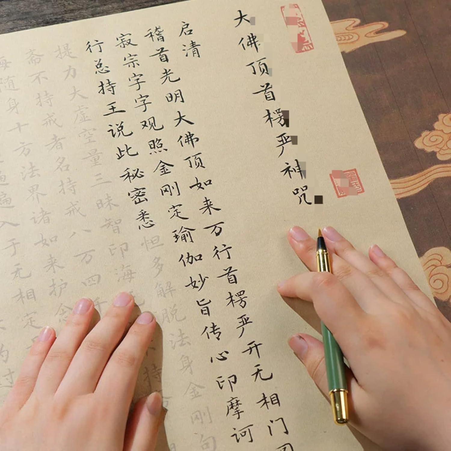 LEEDJUINE Buddhist Scriptures Hand-Copy Calm The Mind Traditional Culture Calligraphy Copybook Tracing Book
