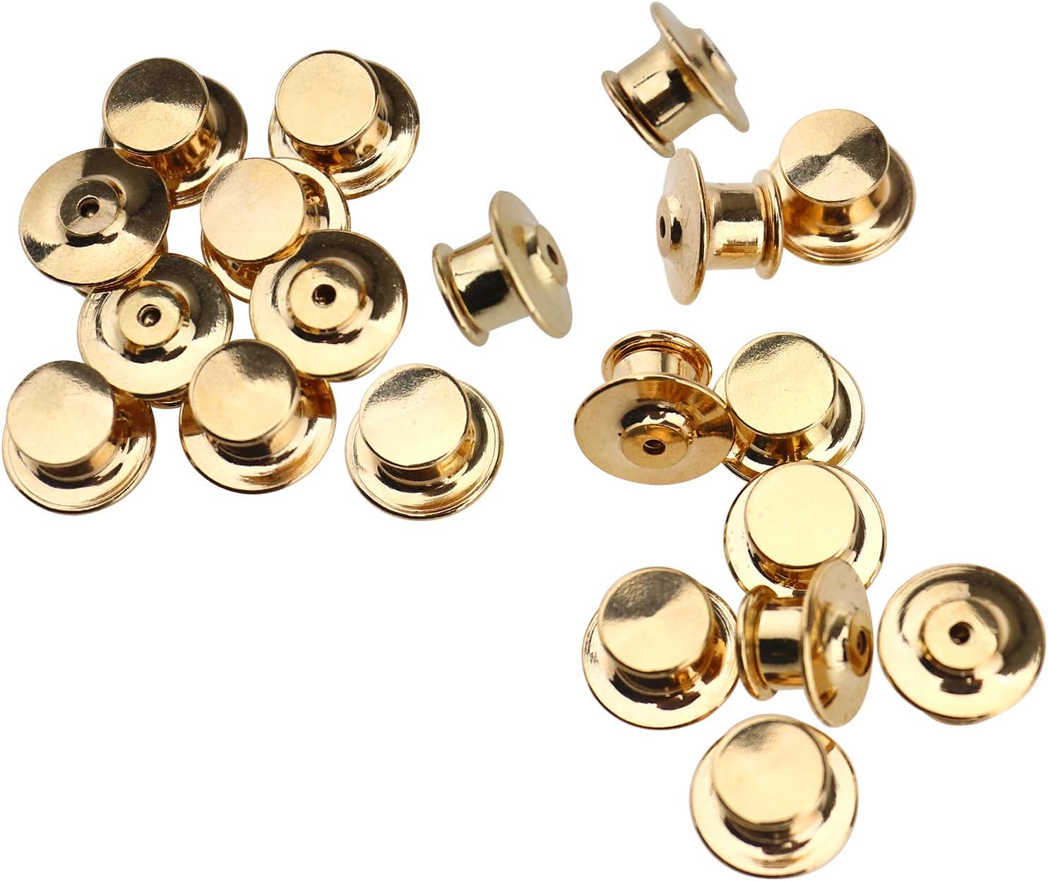 OTOTEC 20x Pin Backs Locking Bulk Metal Pin Keepers Locking Clasp No