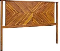 Vista 13 de Bme Nipe Cabecero King SOLAMENTE Natural (Nuevo) Estilo Boho Bohemiano Costero con Madera Maciza y Tela Hecha a Mano, Fácil Montaje, Montaje