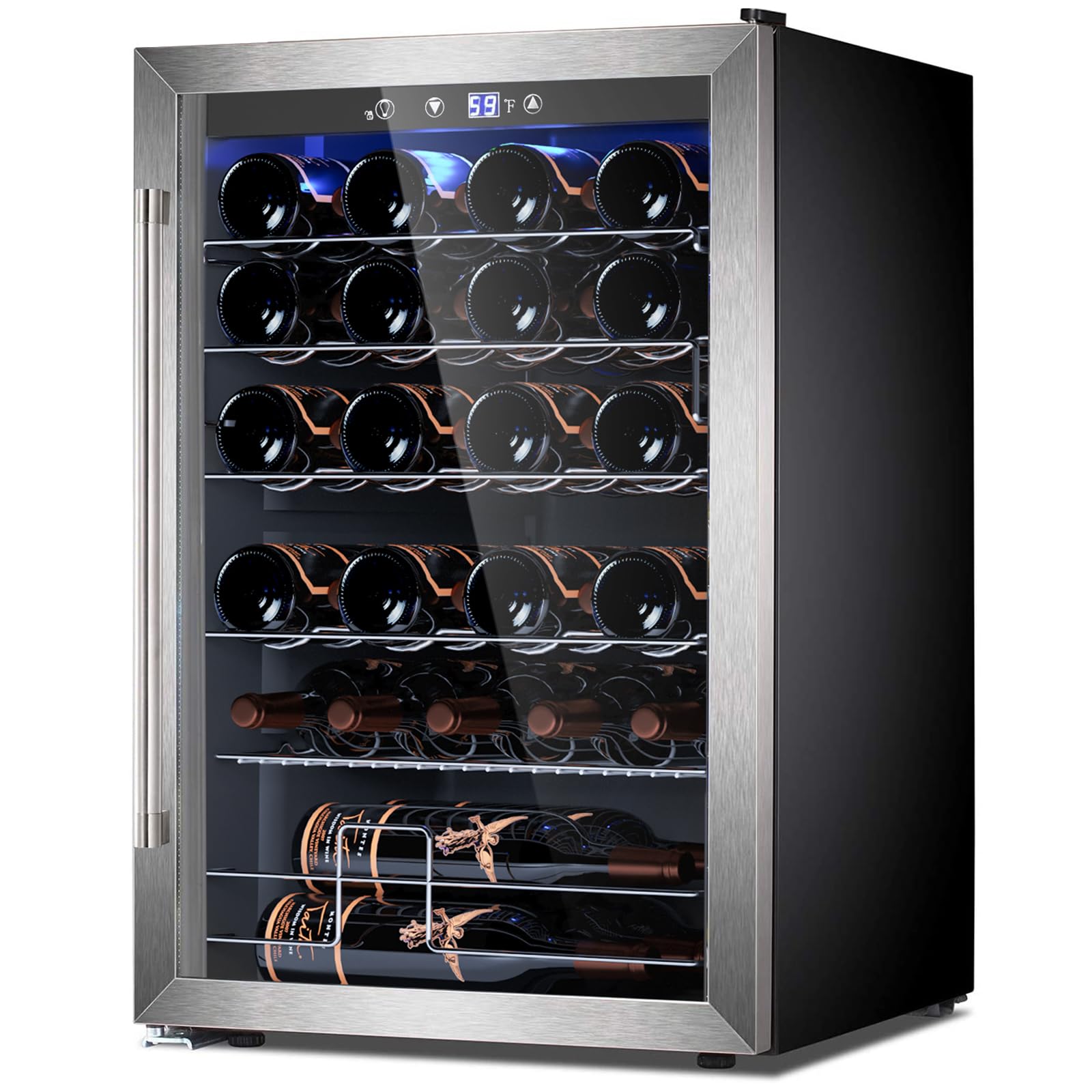 Electactic JC-128 4.4 cu ft Wine Cooler Silver