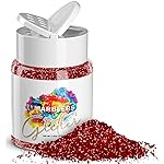 MARBLERS Twinkle Glitter [Santa Red] 1.5oz (42g) | Fine | Non-Toxic, Vegan, Cruelty-Free | Face, Body, Eyeshadow, Hair, Festival, Party Makeup | Nail Art, Polish | Resin, Tumbler, Slime, Craft