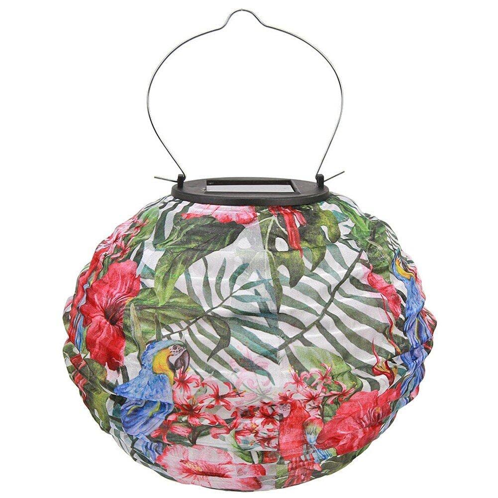Casiler Hanging Solar Lights Outdoor Chinese Lantern Retro Hanging Solar Lantern with Handle for Patio Garden Courtyard Decorative