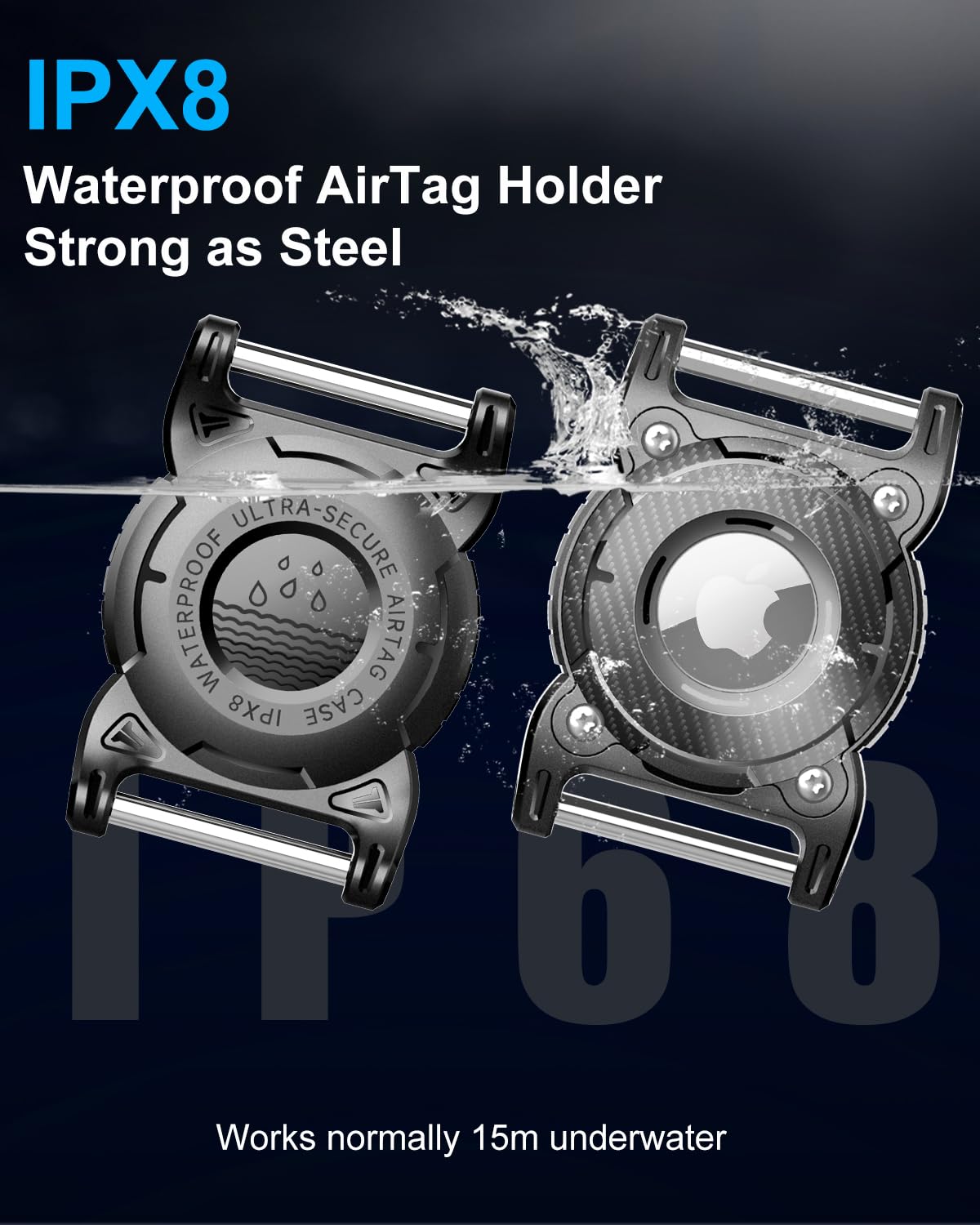 Porta Airtag Per Collare Cane ONEONTA - TPU Robusto, IP68, Passante Metallo Rimovibile - Foto 7