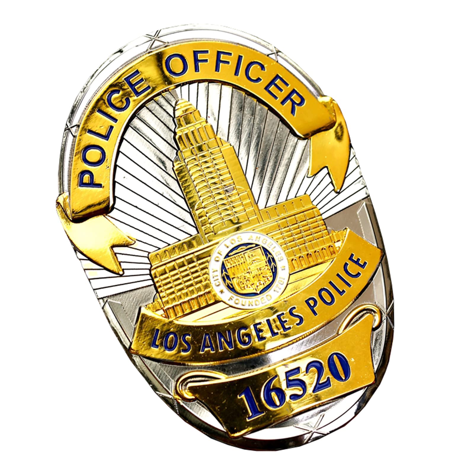 FMO Militär-Medaillenabzeichen, Los Angeles LAPD Abzeichen, Kleid Kostüm Requisite