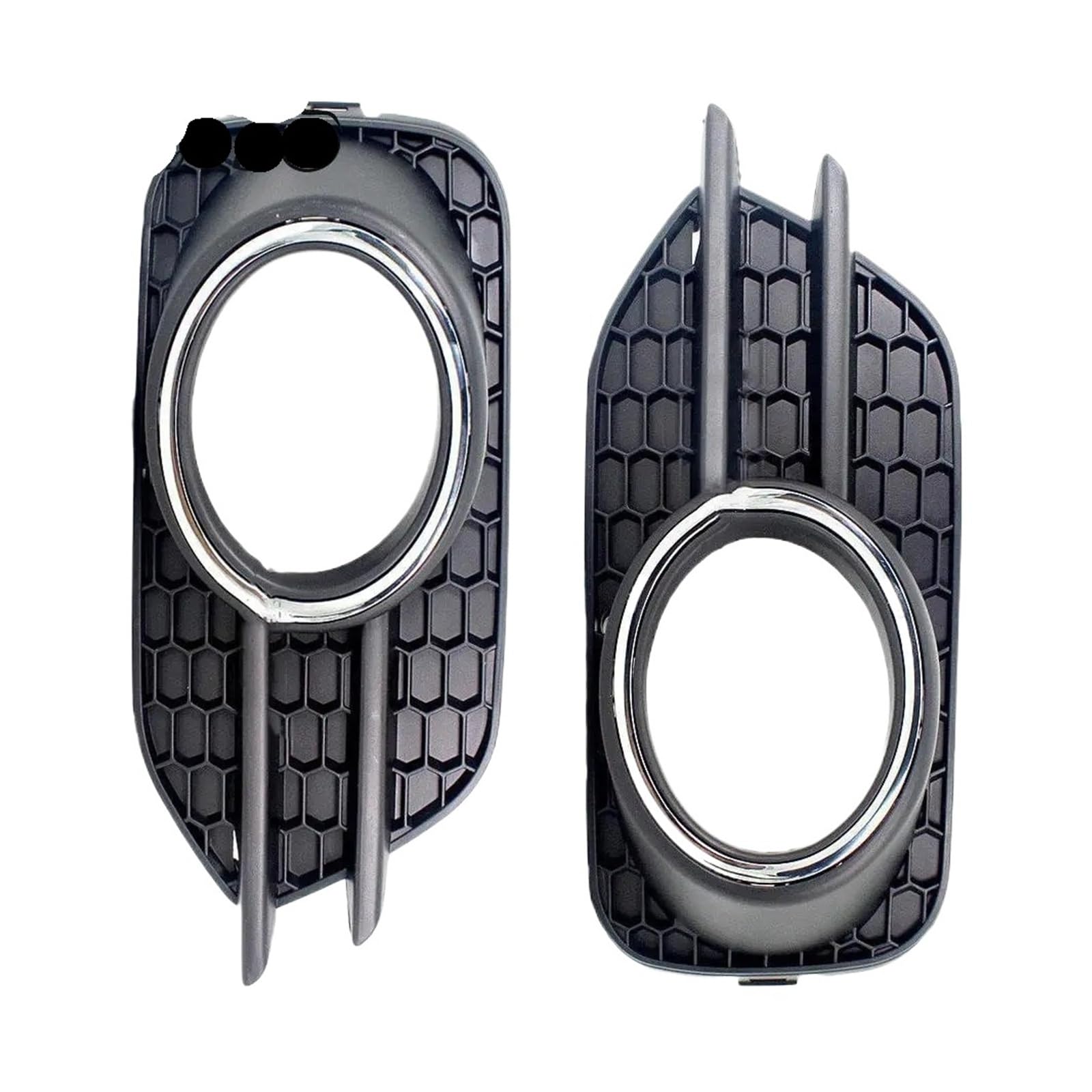 Fit For V-W T-i-g-u-a-n 2012 2013 2014 2015 2016 2017 2018 2pcs Car Front Bumper Fog Light Grille Cover Trim ABS Fog Lamp Bezel 5N0853665J
