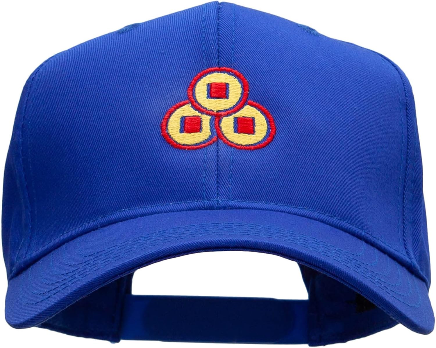 Chinese Coins Embroidered Cotton Twill Pro Style Cap
