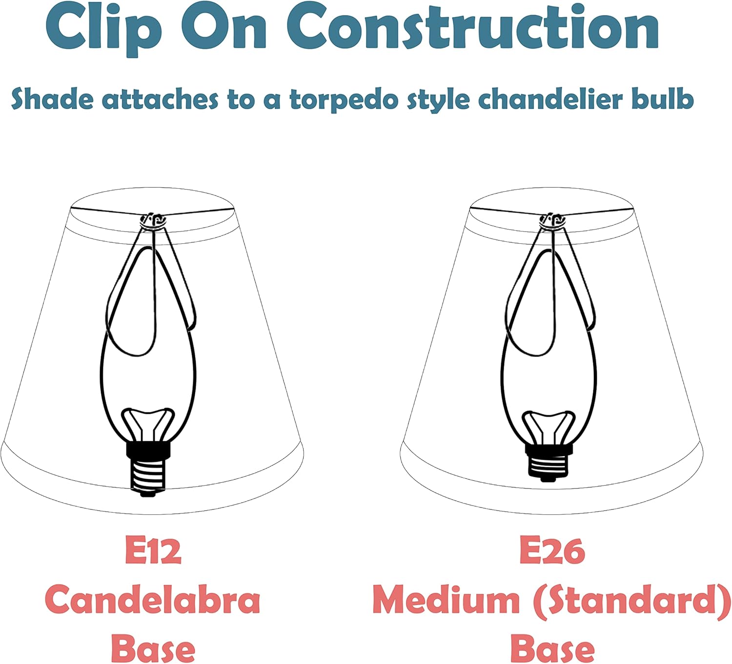 Aspen Creative 31192A Small Hardback Drum Shape Chandelier Clip-On Lamp Shade, Eggshell, 5" Top x 5" Bottom x 5" Height (Pack of 2)