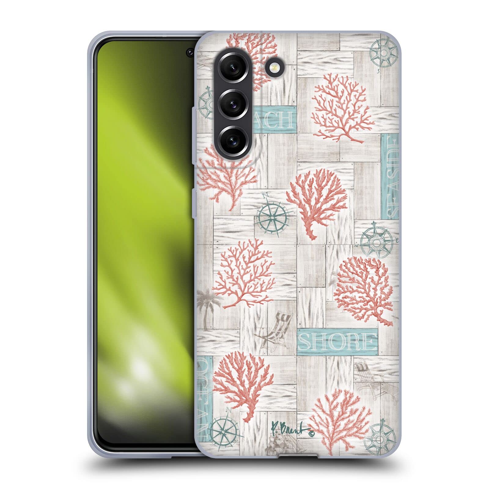 Funda Samsung Galaxy S21 FE 5G de Gel Suave Evita Caídas Diseño Paul Brent Coral 8