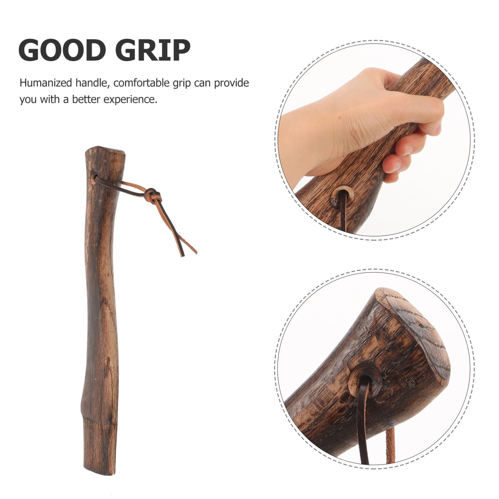 Happyyami Maniglia Legno Per Sostituzione Pratica e Resistente Design Ergonomico Compatibile Con Asce Miniature Per Giardinaggio e Spaccalegna