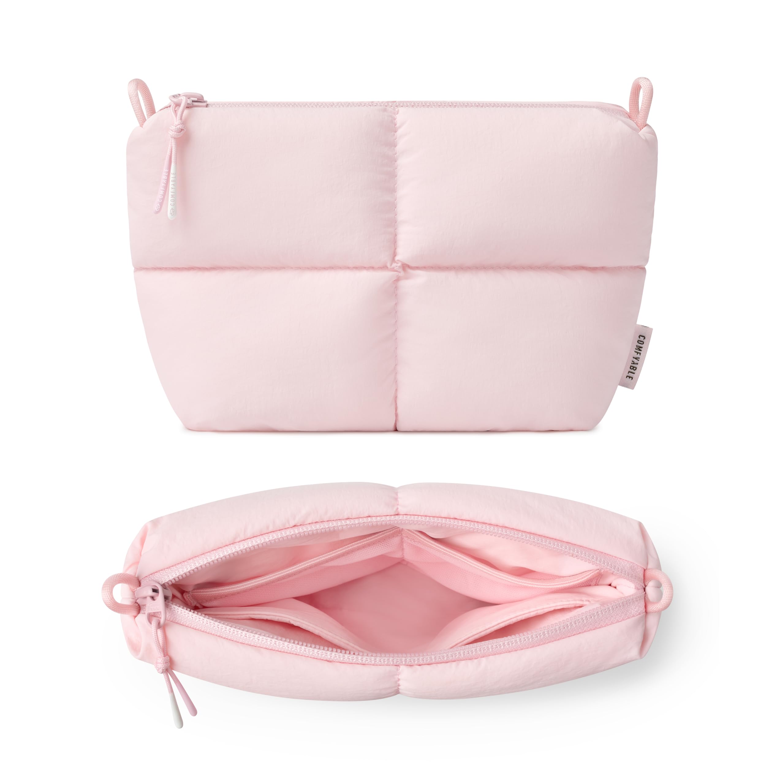 Comfyable Puffy Electronics, custodia da viaggio per accessori tecnologici, per donne e uomini, custodia per cavi per caricabatterie, telefono, power bank, cavo, custodia compatta per accessori