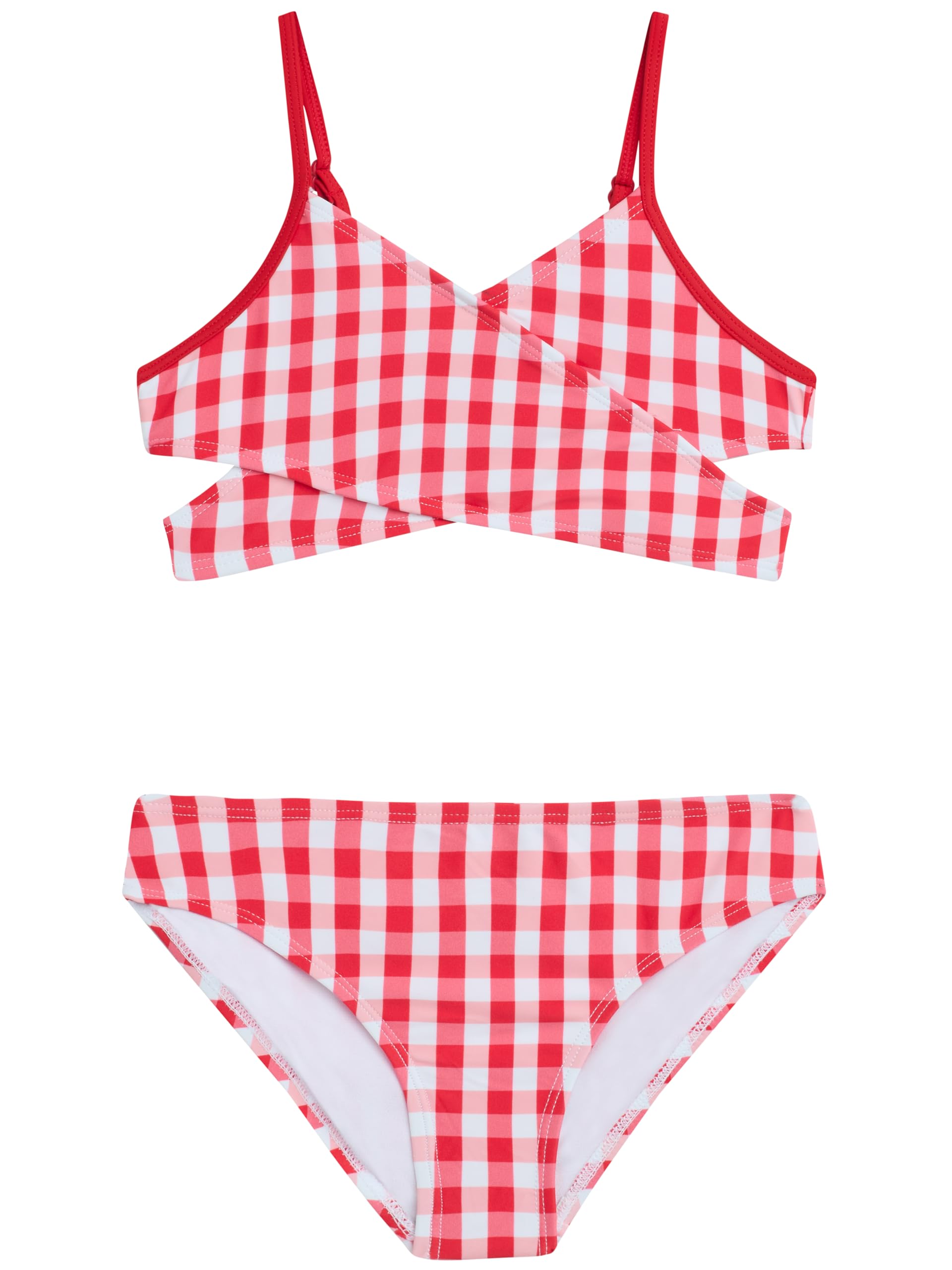 Kanu Surf Girls' Coral Reef Beach Sport Wrap Around Bikini 2-piece Swimsuit