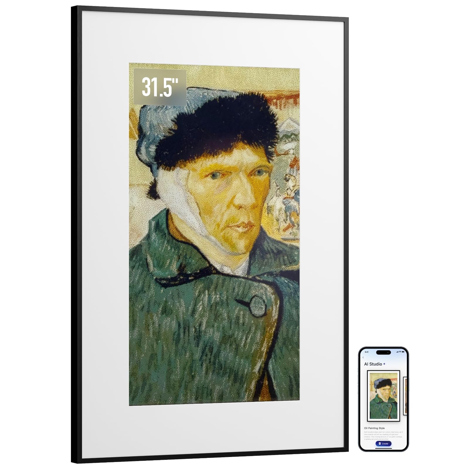 SwitchBot AI Art Frame 31.5 inch Electronic Ink Picture Frame