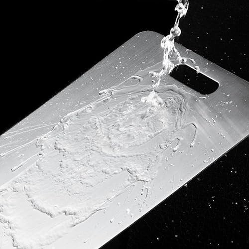 Miniatura 6 de ELUKHT Stainless Steel Cutting Board with Juice Groove and Handle Hole, Non-Warping Robust Sided Cutting Board for Meat and Vegetables (28 * 39)